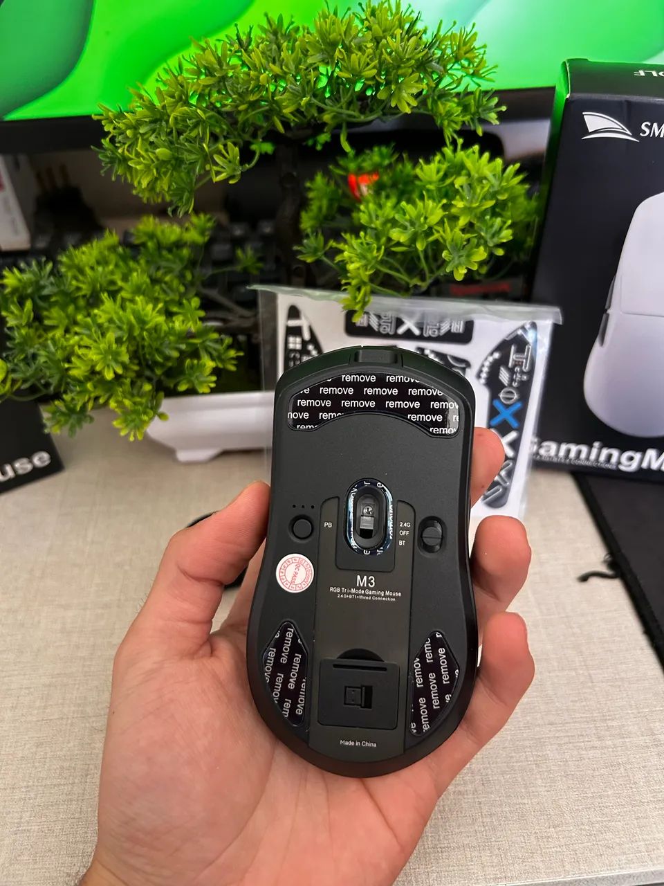 Mouse sem fio Smail Wolf M3  - Foto 3