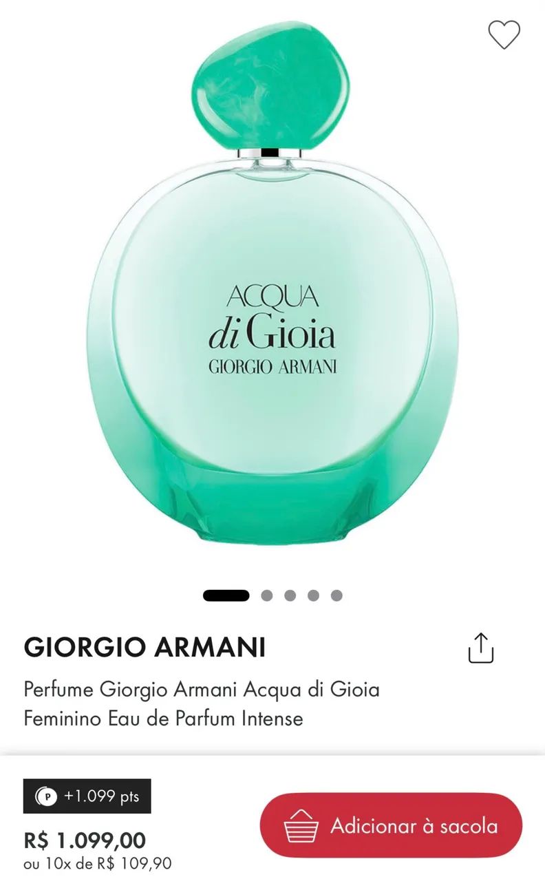 Perfume Acqua di Gioia Giorgio Armani - Foto 4