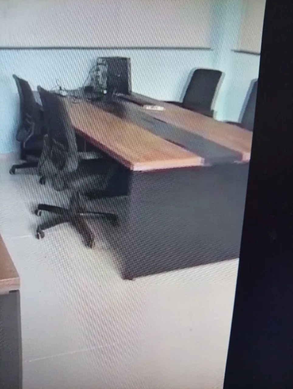 Mesa plataforma para escritório 6 lugares