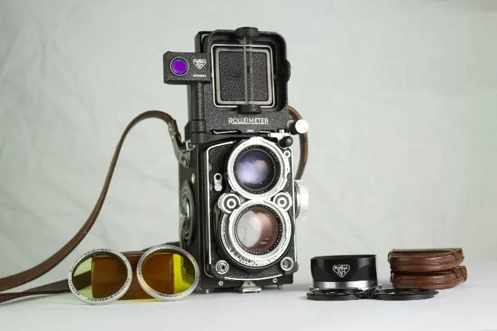 Rolleiflex 2.8d Xenotar F/2.8 + Acessórios - Câmeras e Filmadoras
