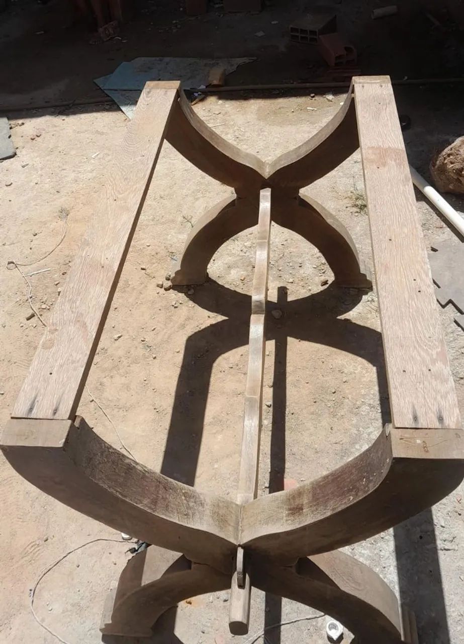 Pé para mesa madeira boa  - Foto 2