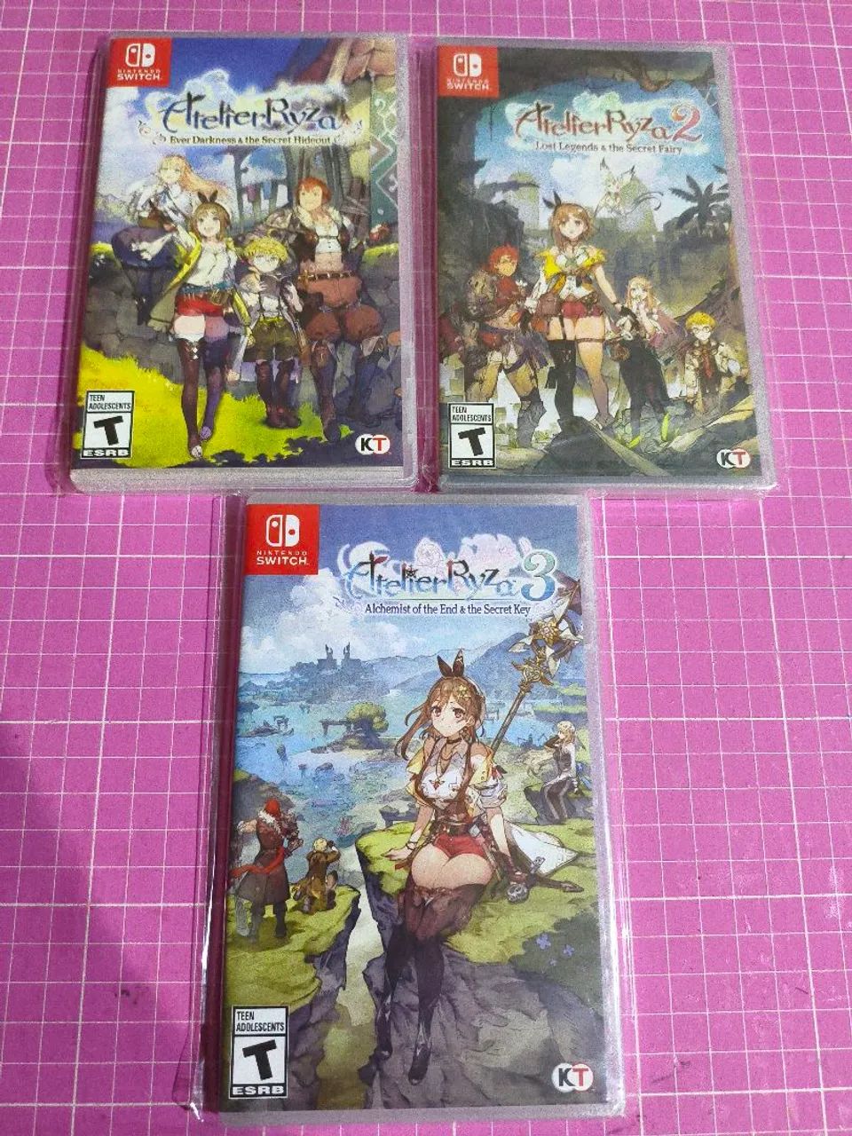 Jogos switch, atelier rysa 1, 2, e 3