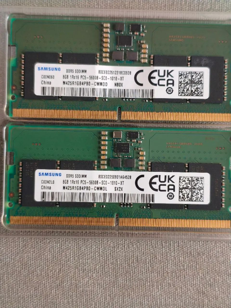 Duas Samsung 8GB DDR5 5600MHz - Memória RAM - Jardim Atlântico