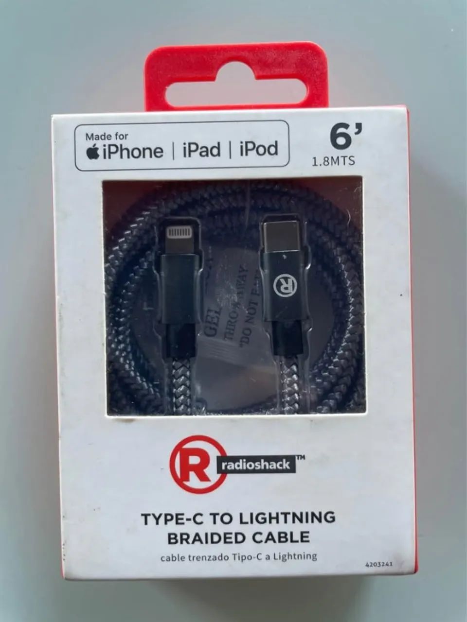 Cabo para iPhone 1,8M