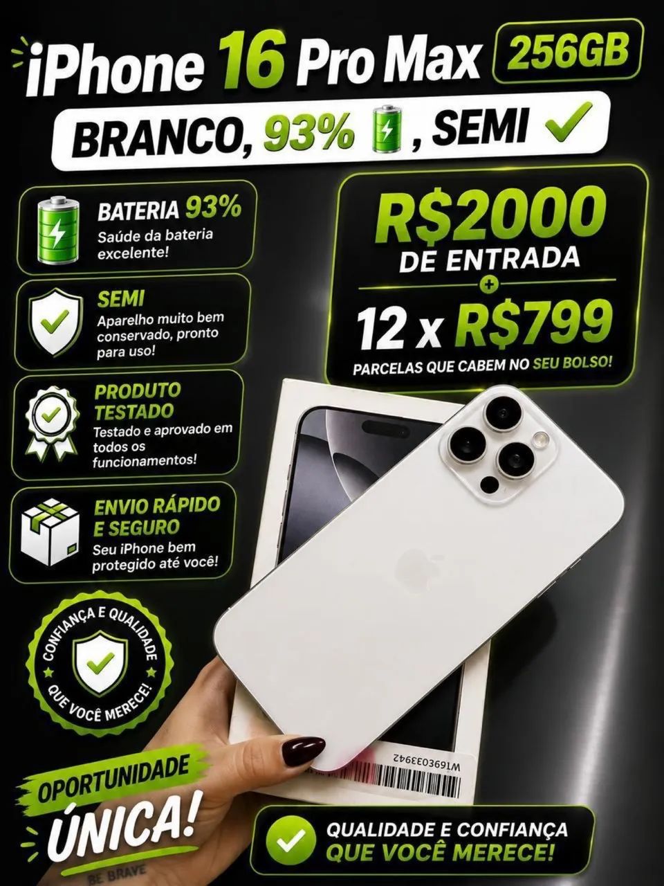 Celular na promissória sem consultar cpf ,pagamento só na entrega  - Foto 4