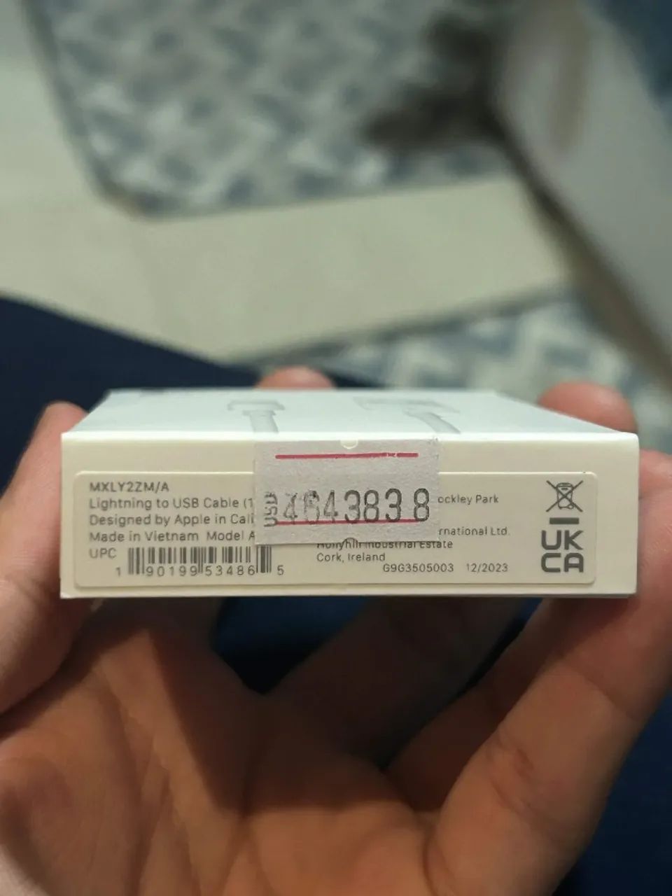 Cabo iPhone Lightning para USB (1m) Original Apple Novo - Foto 2