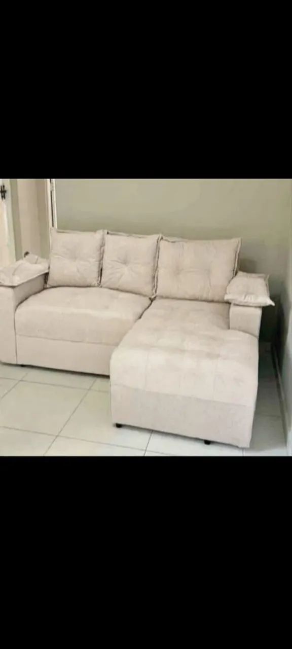 Sofá de canto 1,90m pronta entrega,RS 980 no pix  contato 98- * - Foto 2