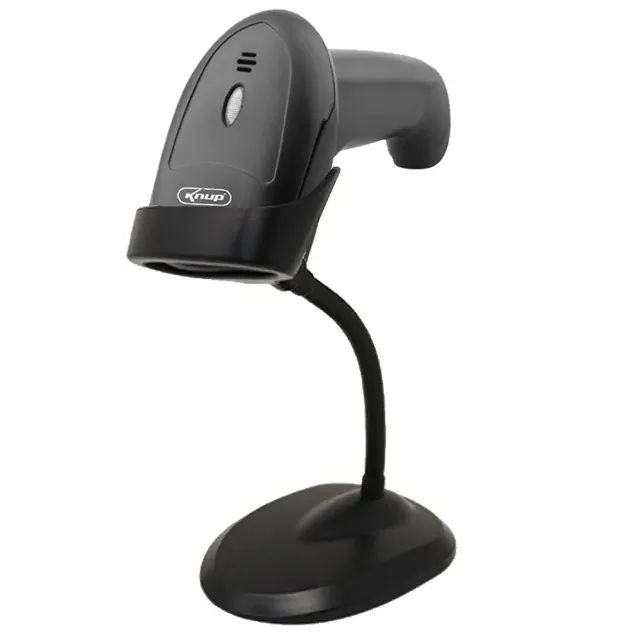 Leitor de Código de Barras Laser com Suporte Knup - KP-1017A+