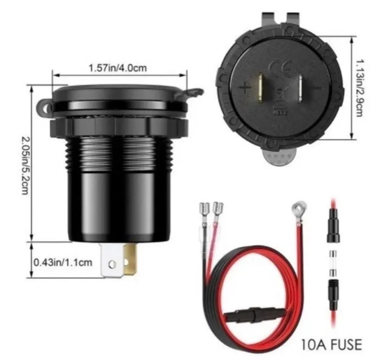 Carregador USB 3.0 em metal  - Foto 4