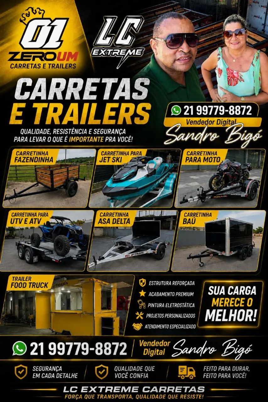 01 ZERO UM CARRETAS E TRAILERS e LC EXTREME CARRETAS 