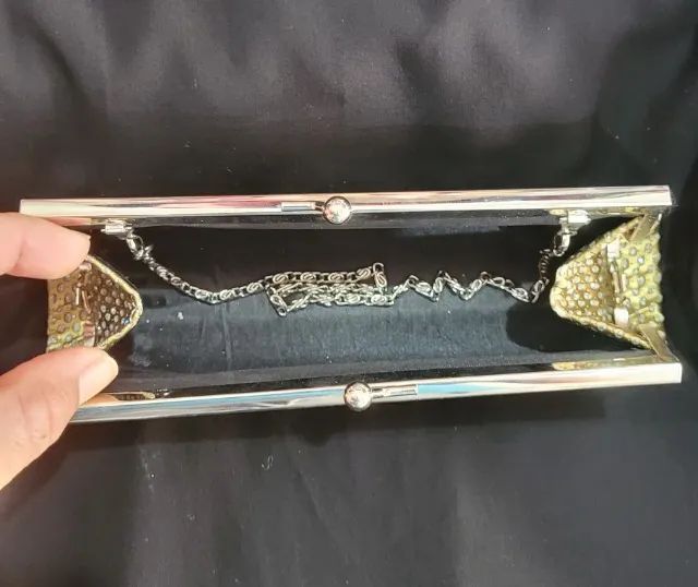 Bolsinha clutch de festa, de mão, pequena (Nova) - Foto 2