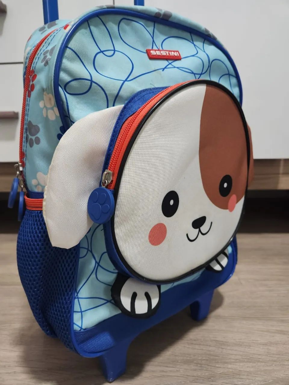Mochila Infantil com Lancheira Termica Tema Cachorro .Marca SESTINI Original - Foto 4