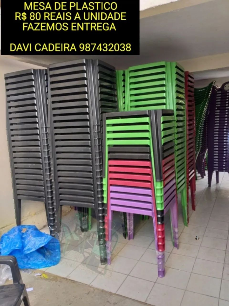 MESA DE PLASTICO KDMD7 EN ENTREGO HOJE 