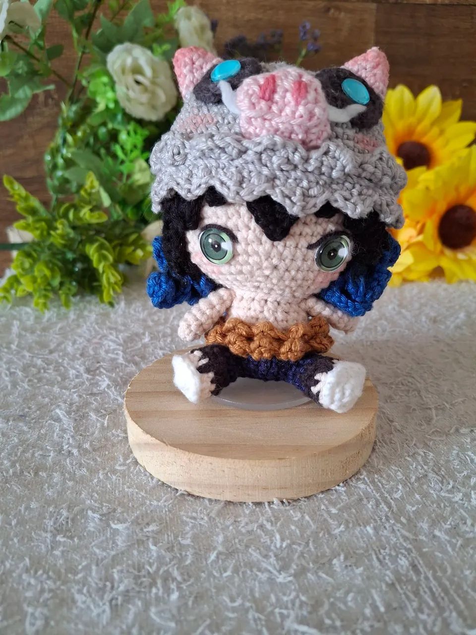 Inosuke chibi - Amigurumi Demon Slayer  - Foto 4