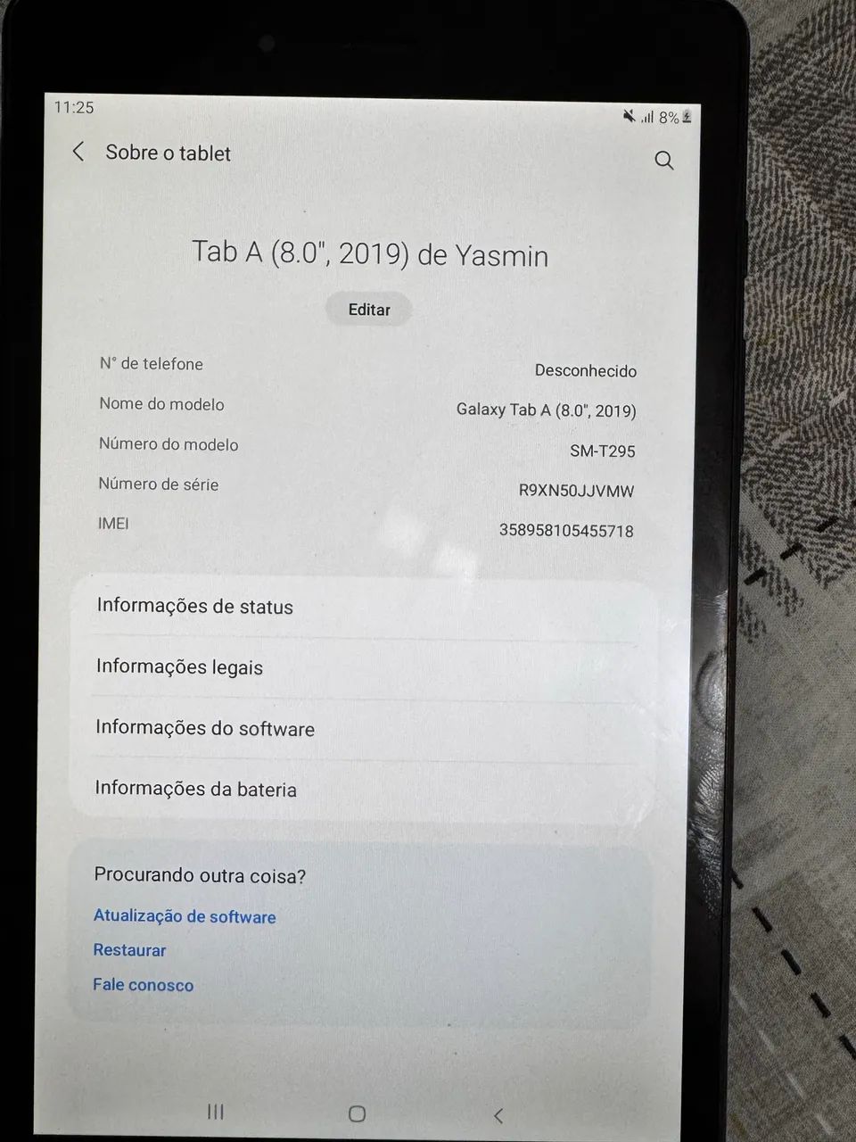 Samsung Galaxy Tab A 8? 2019 + Teclado e Mouse - Foto 2