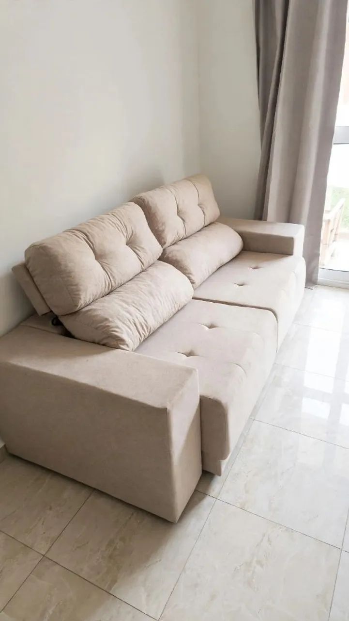 Da fábrica para a sua sala: SOFÁ RETRÁTIL E RECLINÁVEL (PASSE O CEP ) - Foto 2