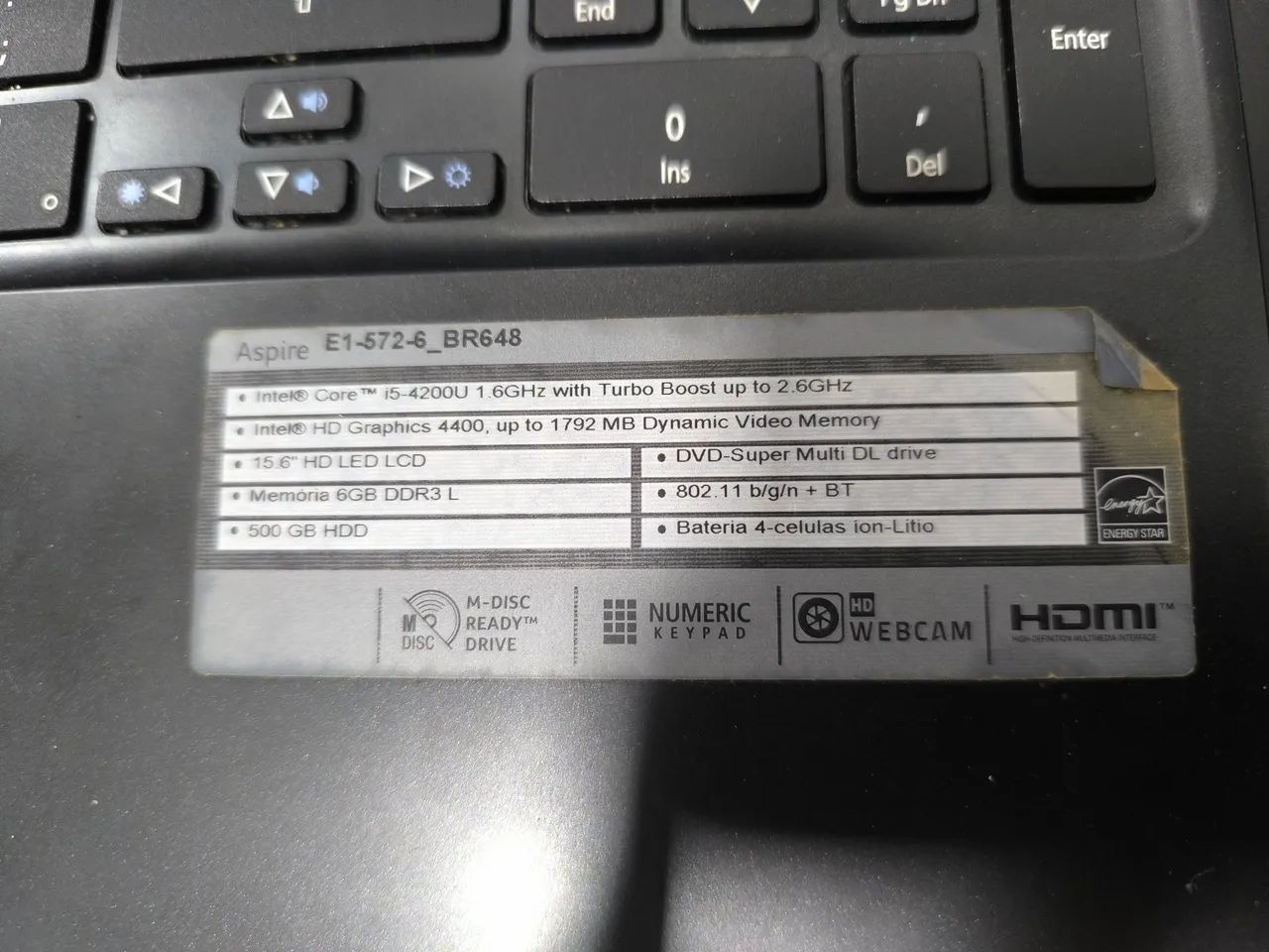 Notebook Acer Aspire E1 Intel Core i5 6GB RAM 500 GB HD - Foto 2