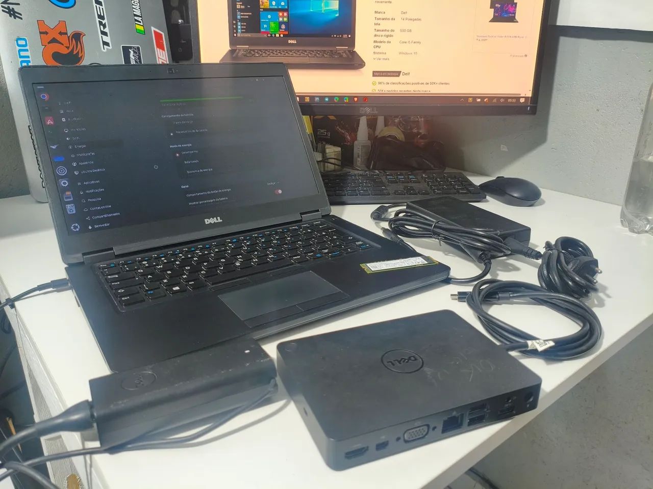 Dell Latitude 5480 + Dockstation WD15 Original + 2 Fontes