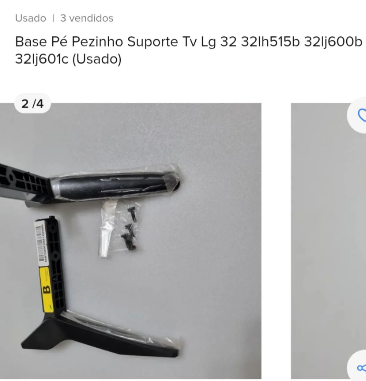 Suporte para tv LG 32 polegadas  - Foto 3