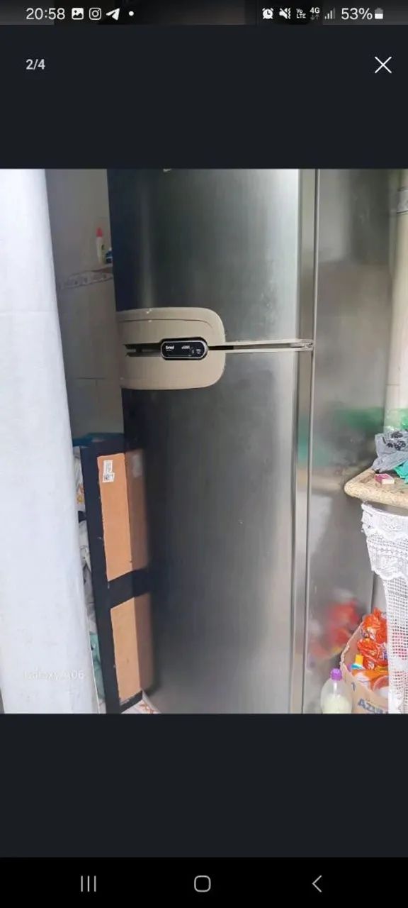 Geladeira consul duplex de inox, parcelo.