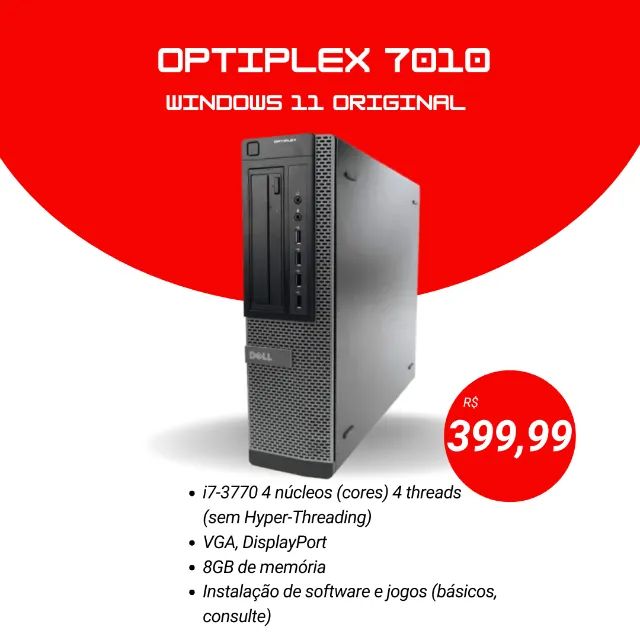 Dell Optiplex 7010 - Core i7-3770, 8GB RAM, HD, VGA/DisplayPort