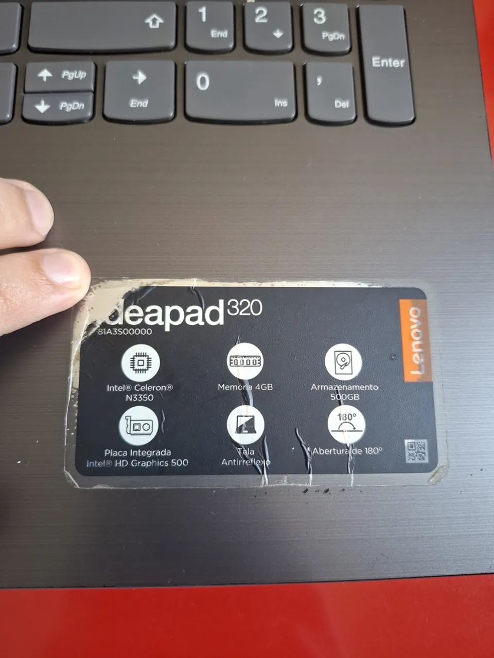 Notebook Lenovo Ideapad 320, leia a descrição - Foto 3