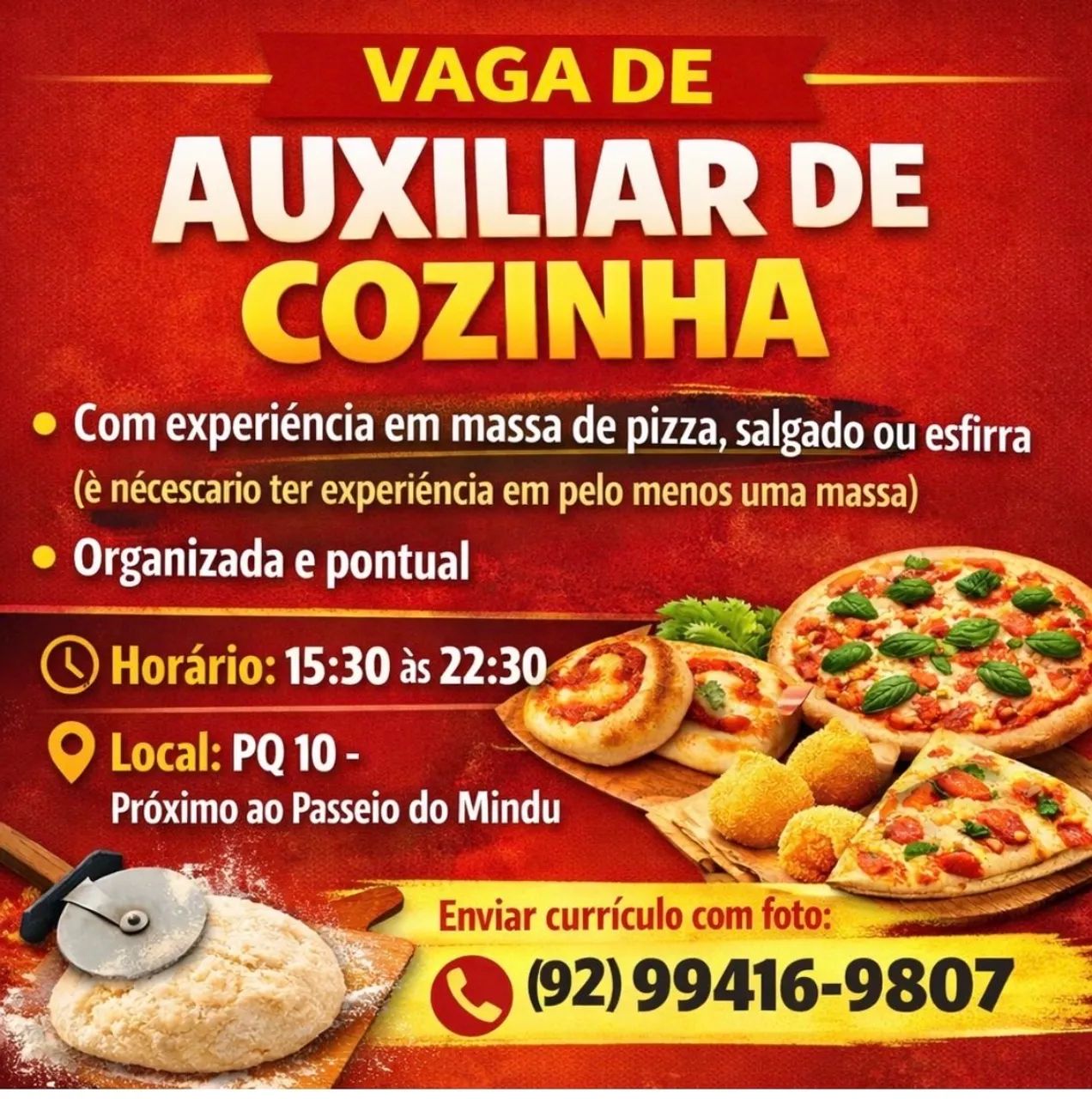 Auxiliar de cozinha 