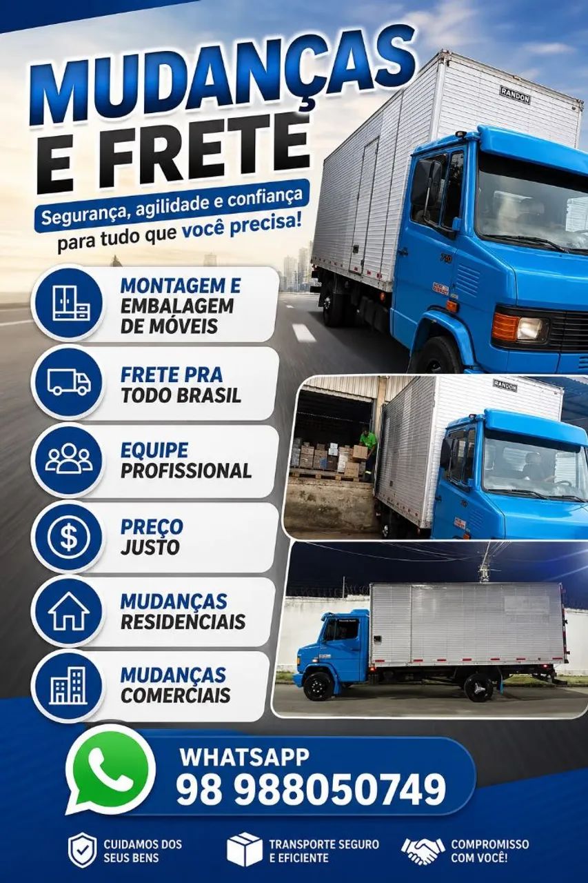 Frete caminhão baú 