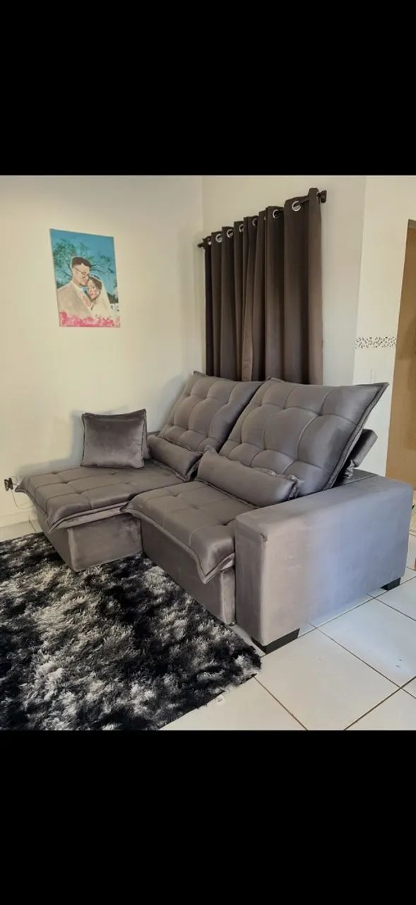 Sofá retrátil novo - Foto 2