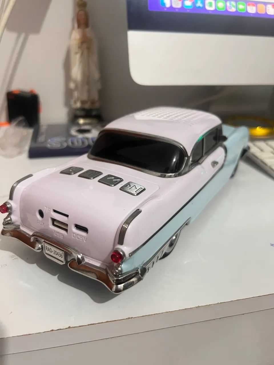 Miniatura de carro antigo com som Bluetooth  - Foto 5