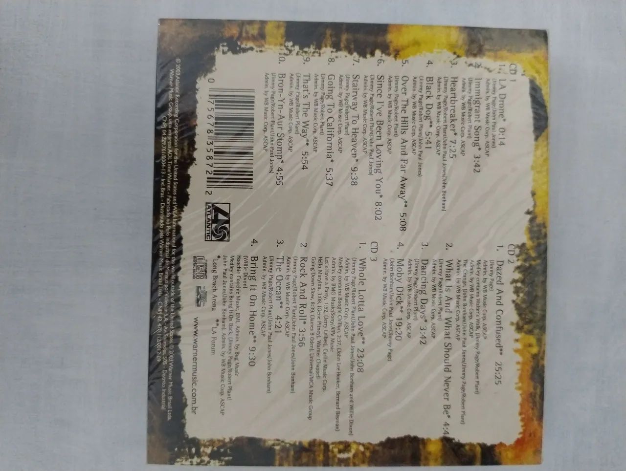 Led Zeppelin - Box 3 CDs Lacrados - Lindo Raridade Colecionador