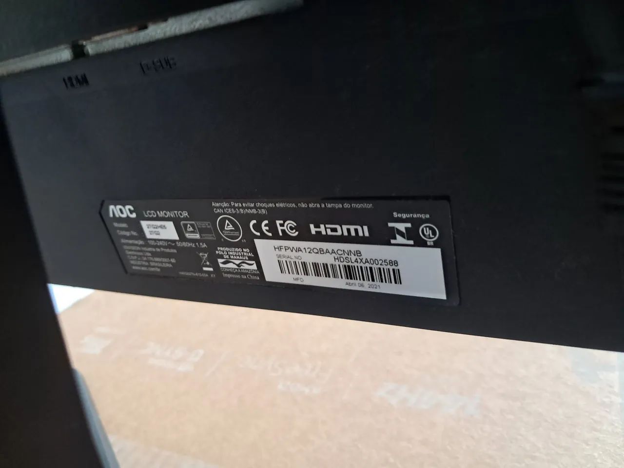 Monitor Gamer AOC Sniper 27" (Modelo: 27G2HE5) - Foto 3