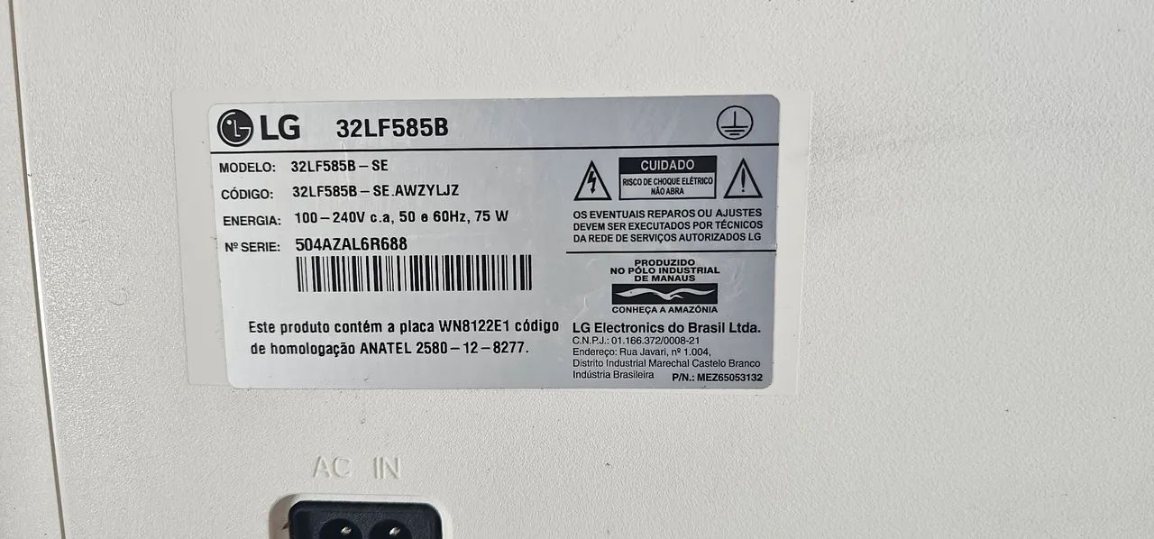 Smart TV LG 32 Branca - Foto 3