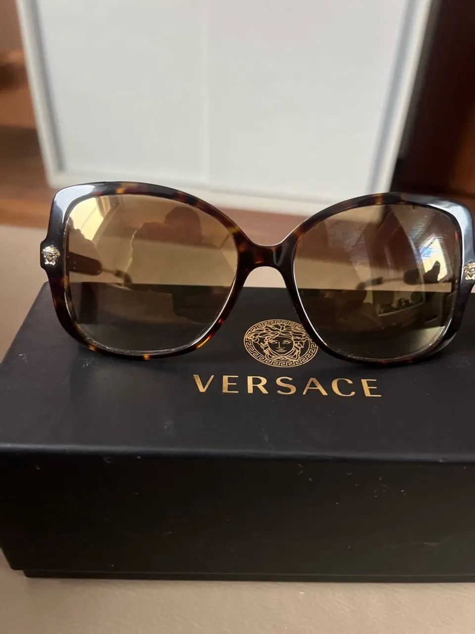 ÓCULOS DE SOL VERSACE ORIGINAL - FEMININO - MARROM/TARTARUGA - Foto 5