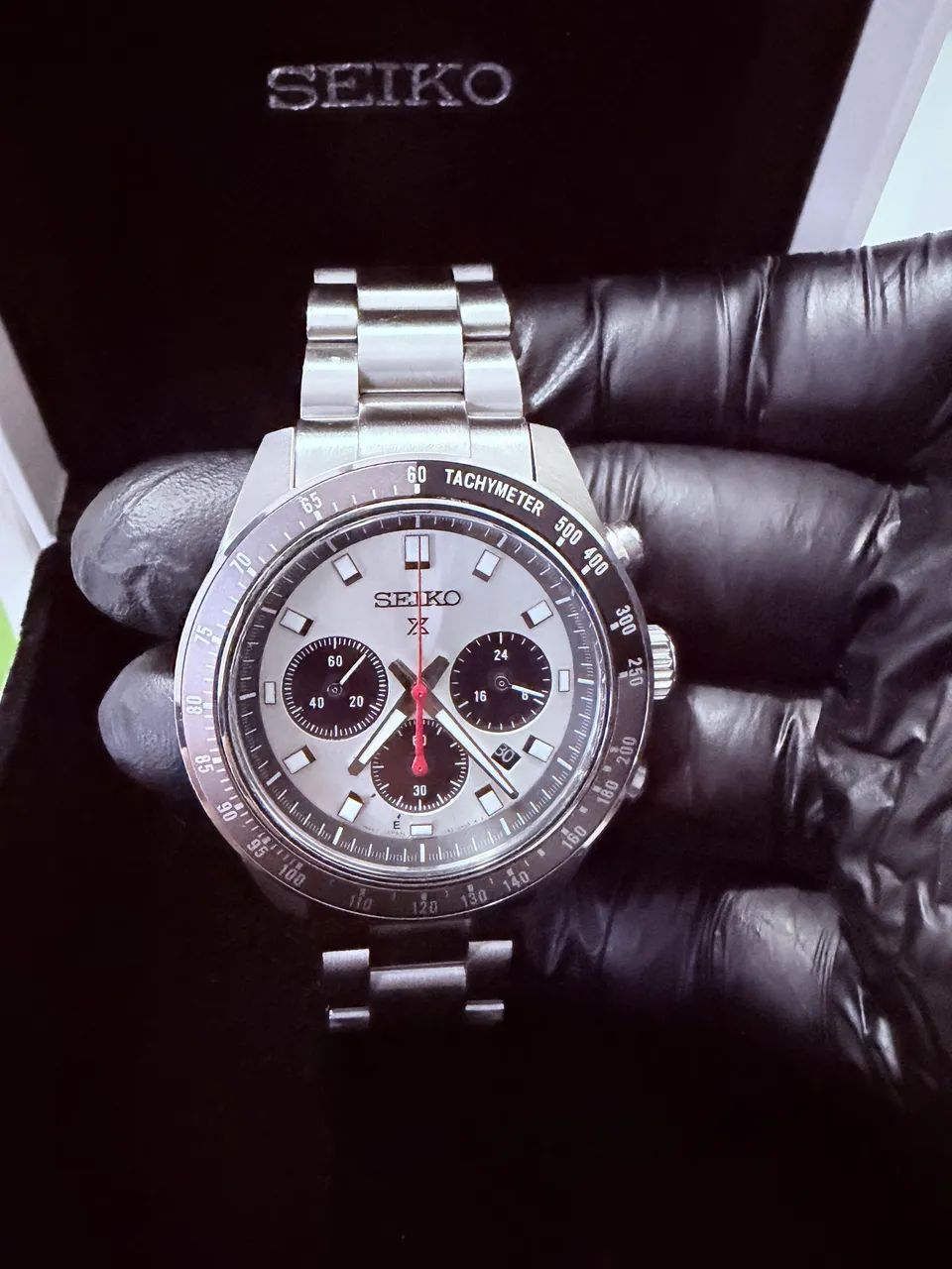 Relógio Seiko Prospex SpeedTimer Solar ( Panda ) - Foto 3