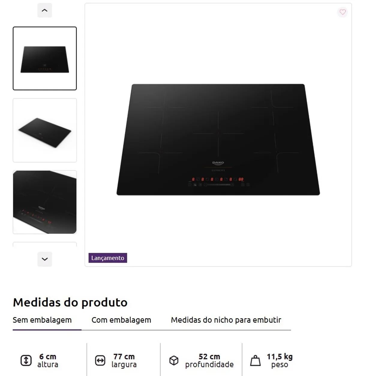 Cooktop Supreme Dako - Foto 2
