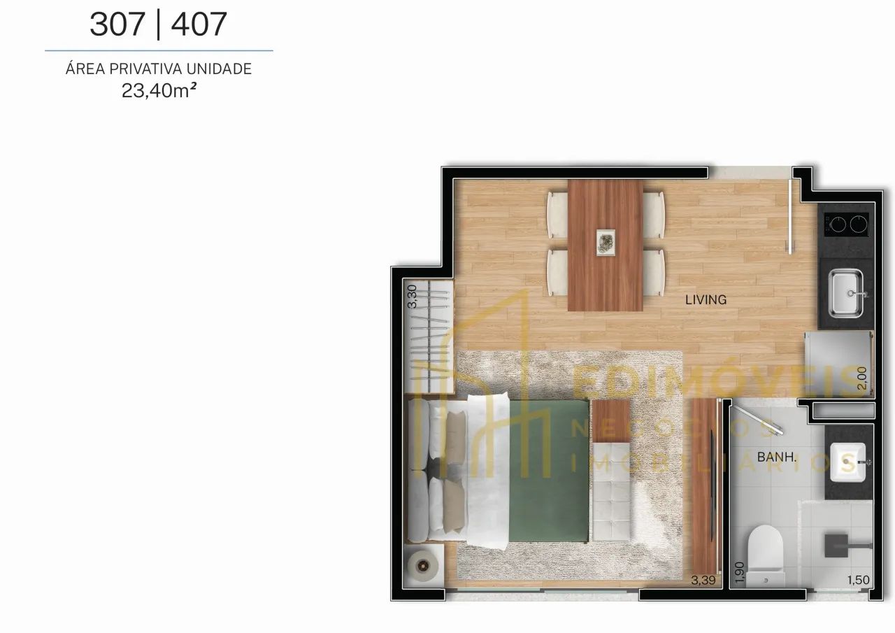 Studio na Praia do Canto | Perfeito para Airbnb e locação - Foto 4