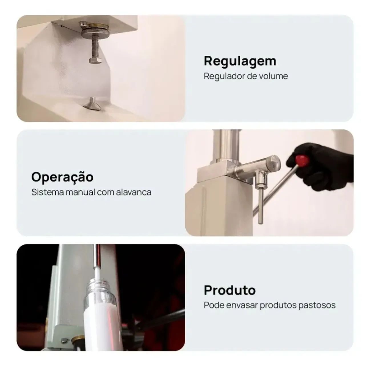 Envasadora Manual para líquidos e pastosos - Foto 4