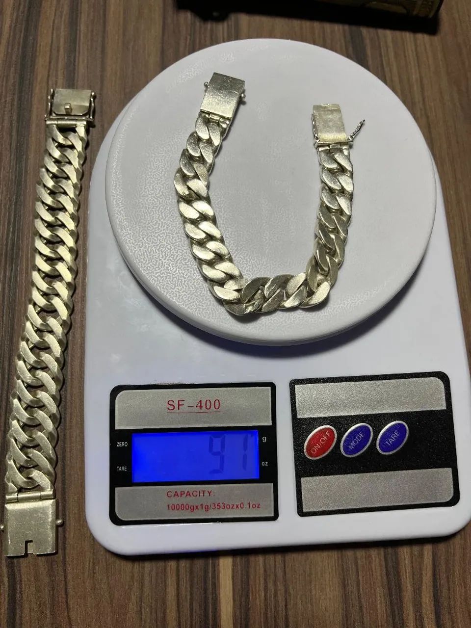 Pulseira de Prata Maciça 