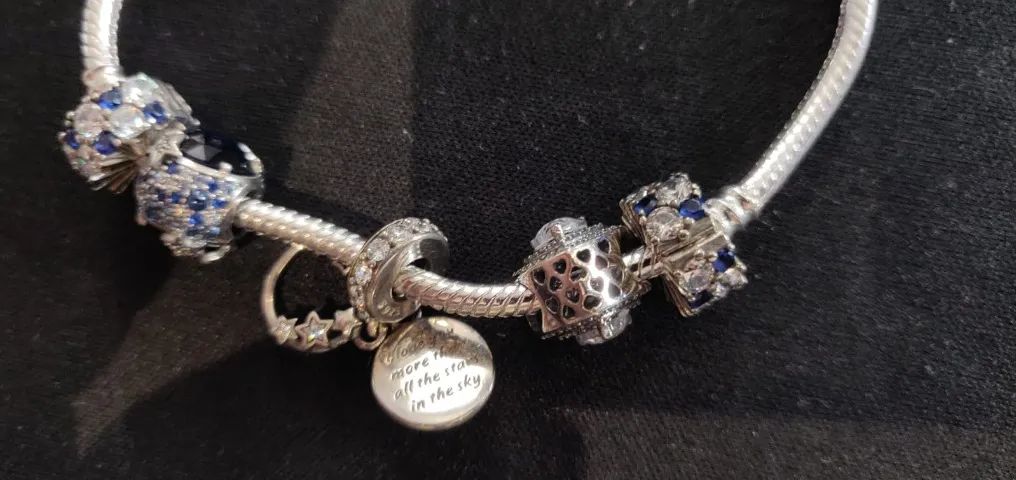 Pulseira Pandora + 3 Berloques - Foto 2