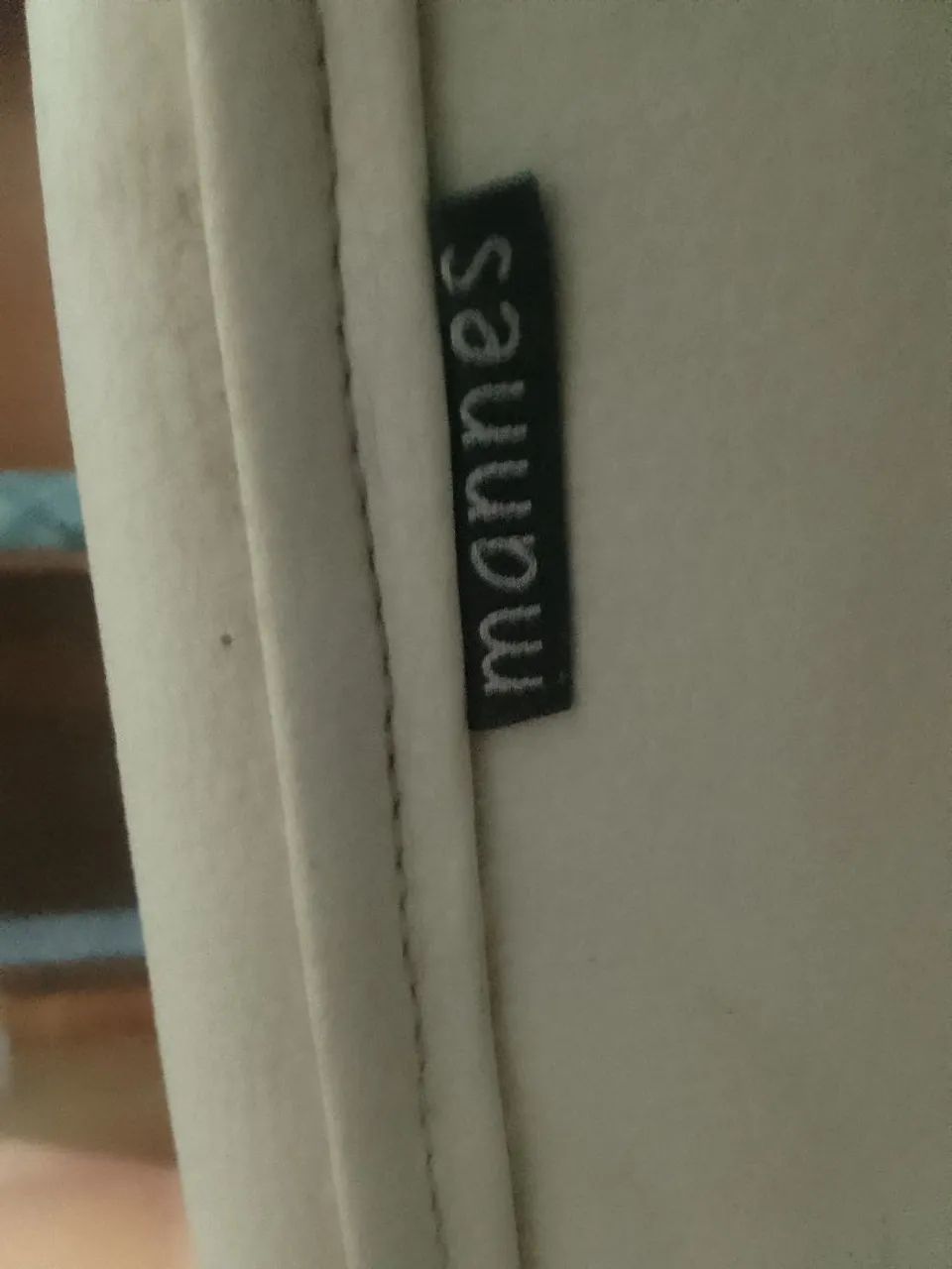 Vendo Sofá Cama de Cor Creme Couro Já Usado . - Foto 5