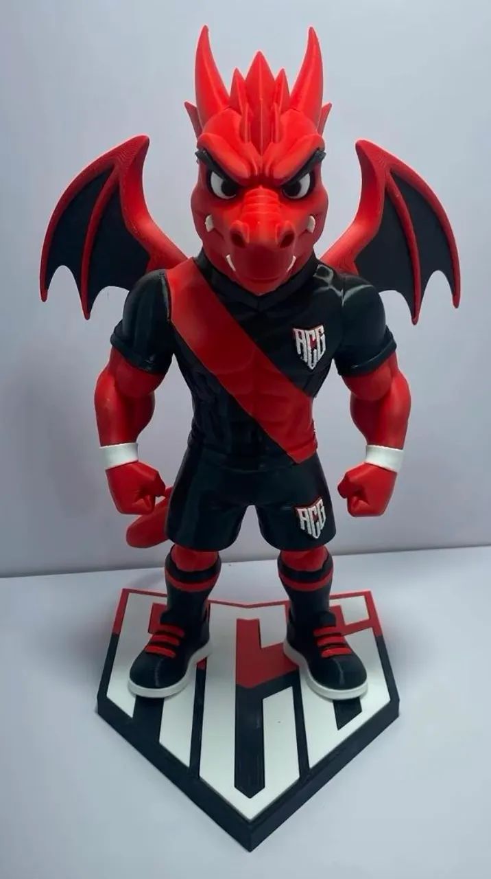Mascote Atlético Clube Goianiense - Dragão - Foto 3