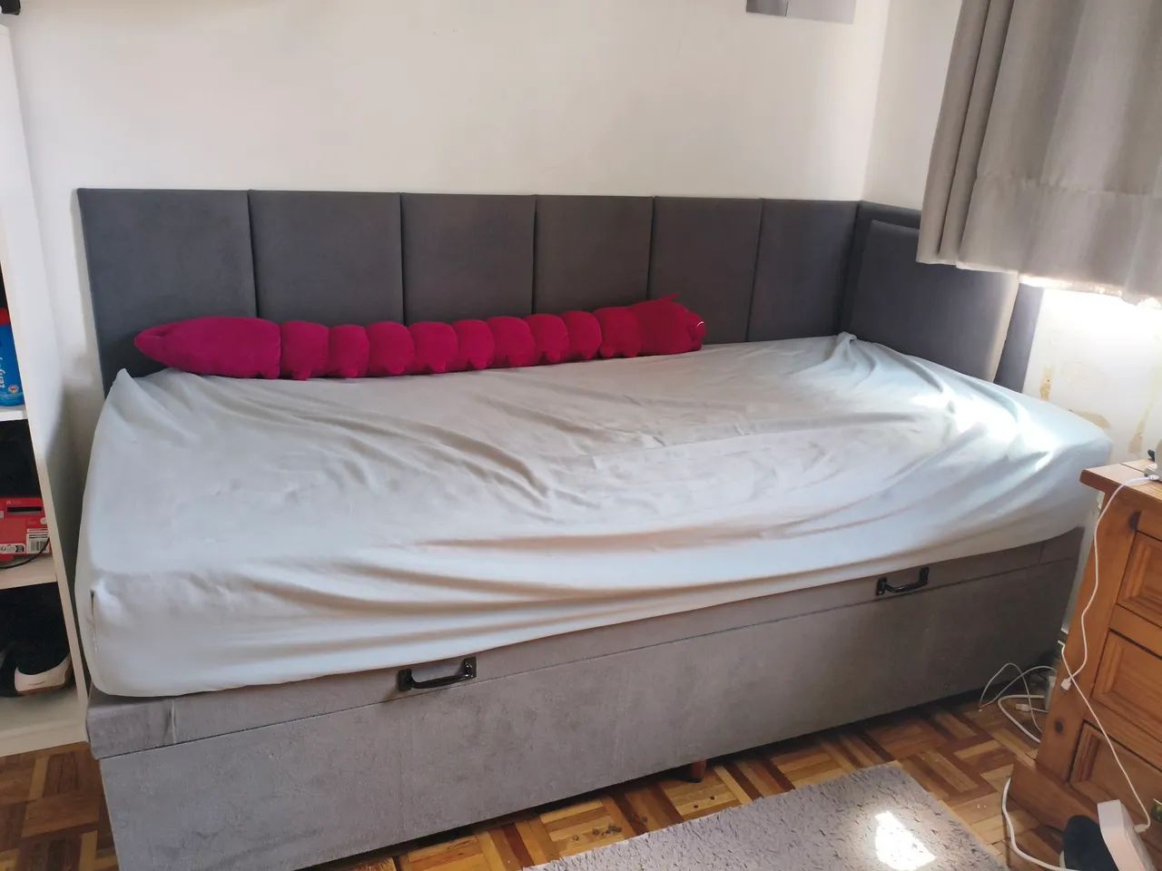 Cama bau solteiro 