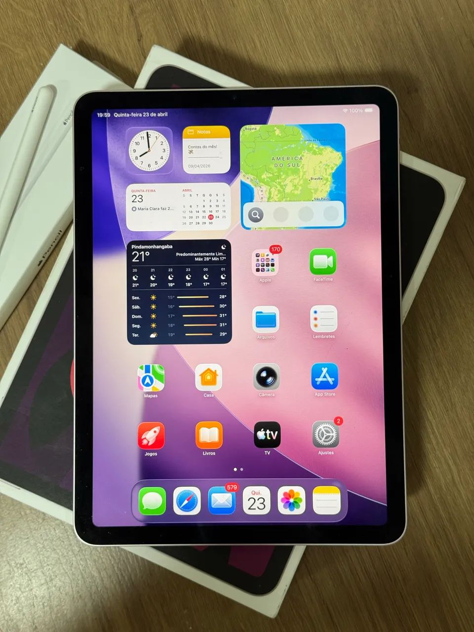 iPad Air 5 rose gold 64gb + Apple Pencil 2ª Geração - Smartwatches
