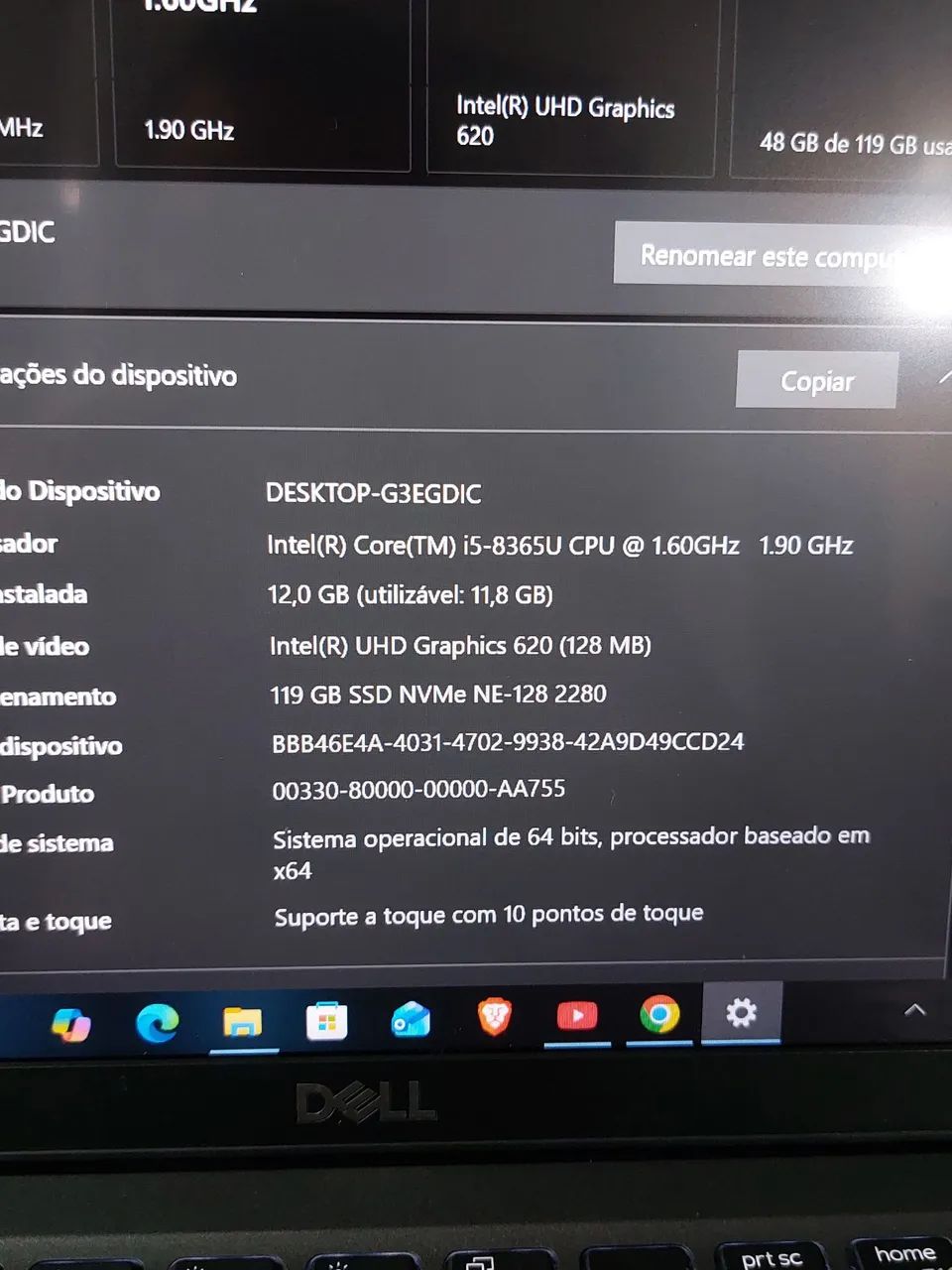 Notebook lenovo dell latitude Intel Core i5 - 12gb de ram- ssd 128gb..Só venda - Foto 2