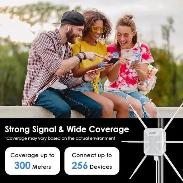 Roteador Repetidor Wavlink AX3000 Wi-Fi 6 Gigabit Outdoor Externo 5Ghz Lacrado Original - Foto 5