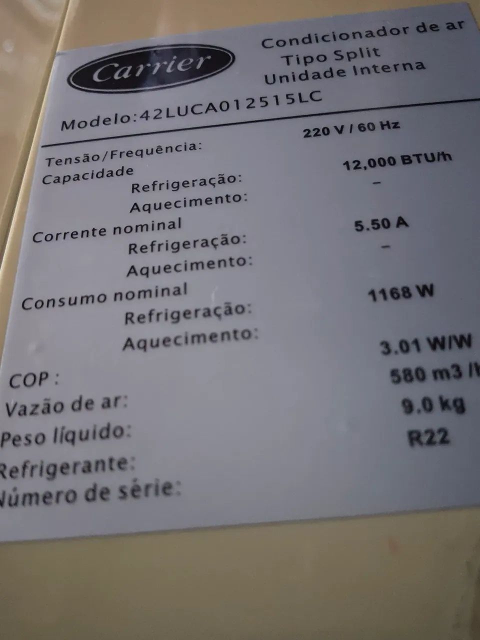 Ar condicionado usado