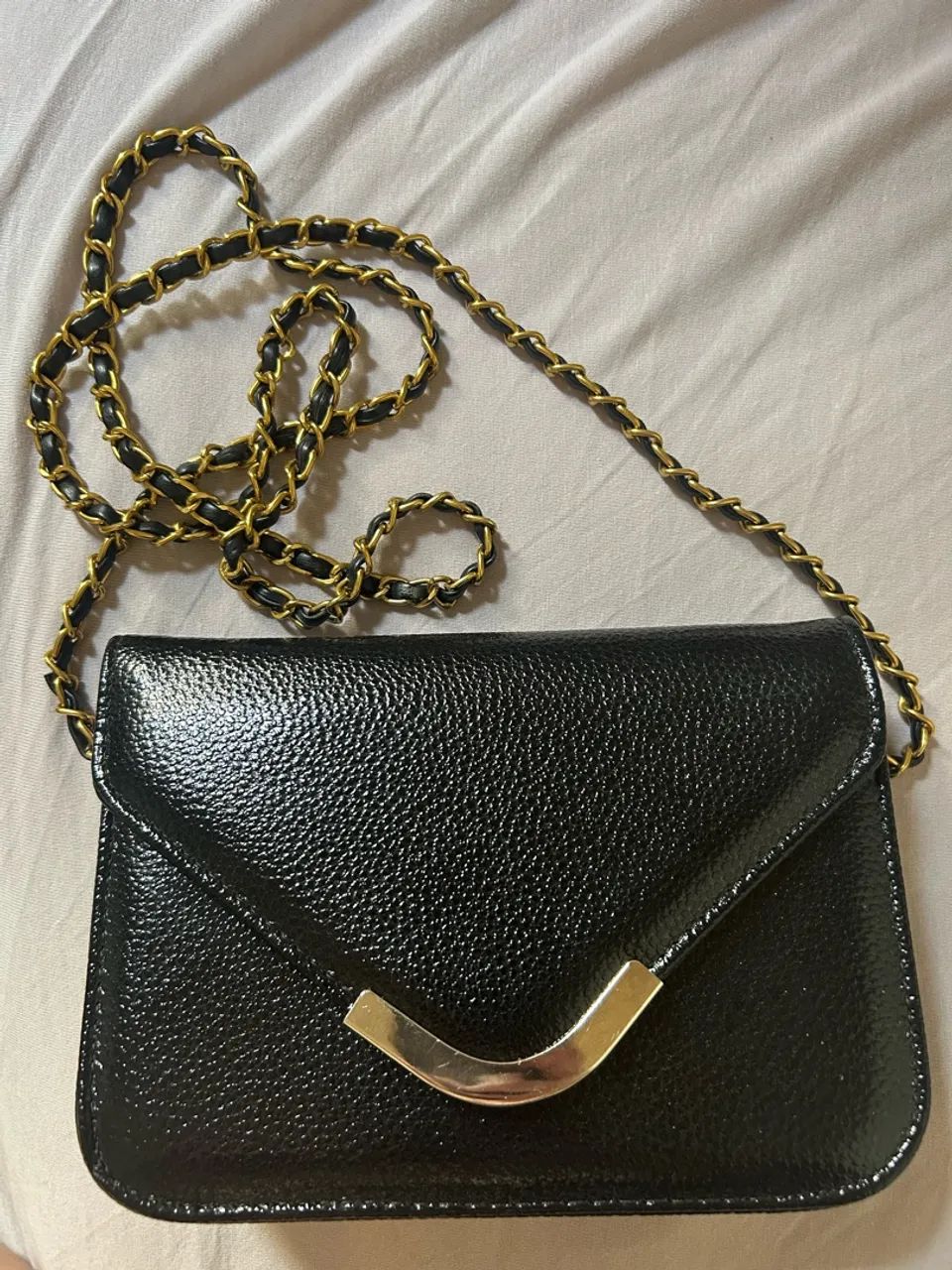 Bolsa Preta Verniz 