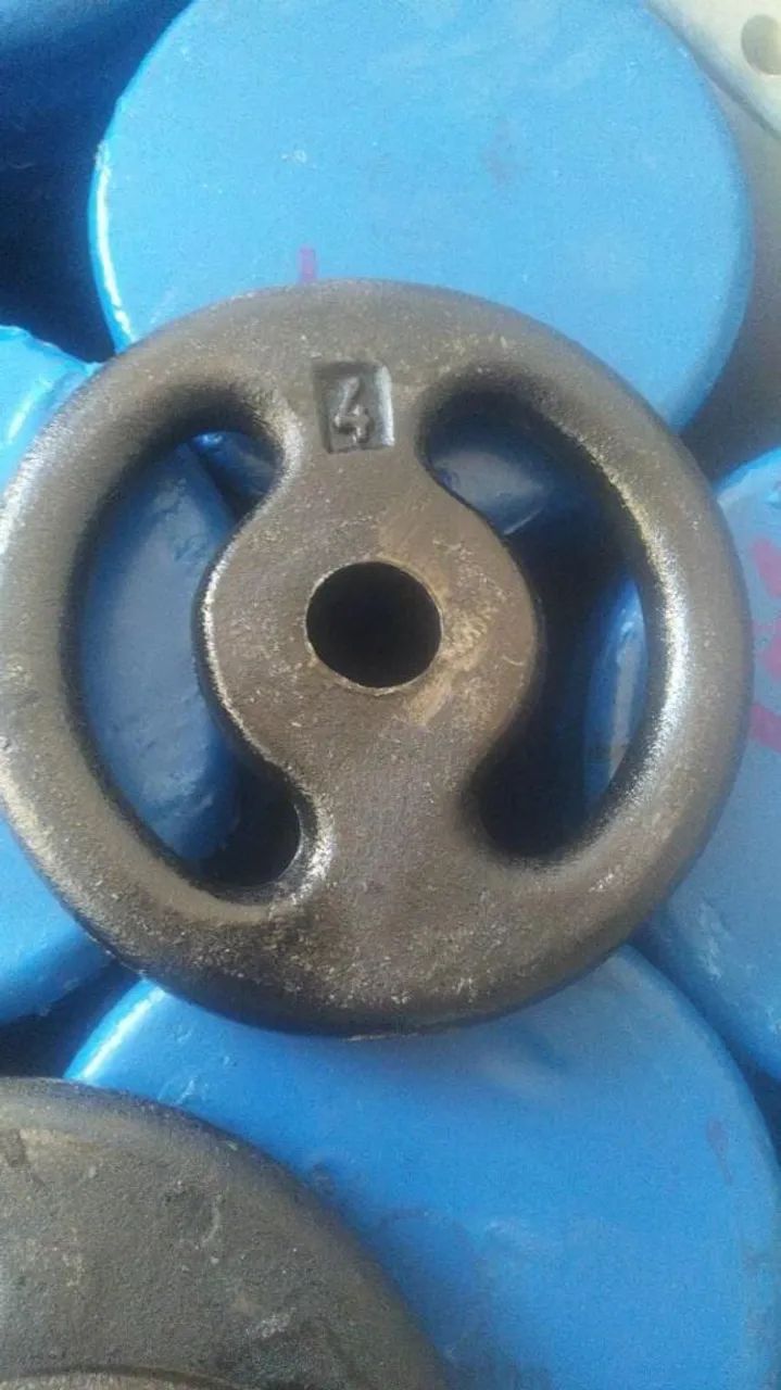 Barras e pesos para musculação  - Foto 3