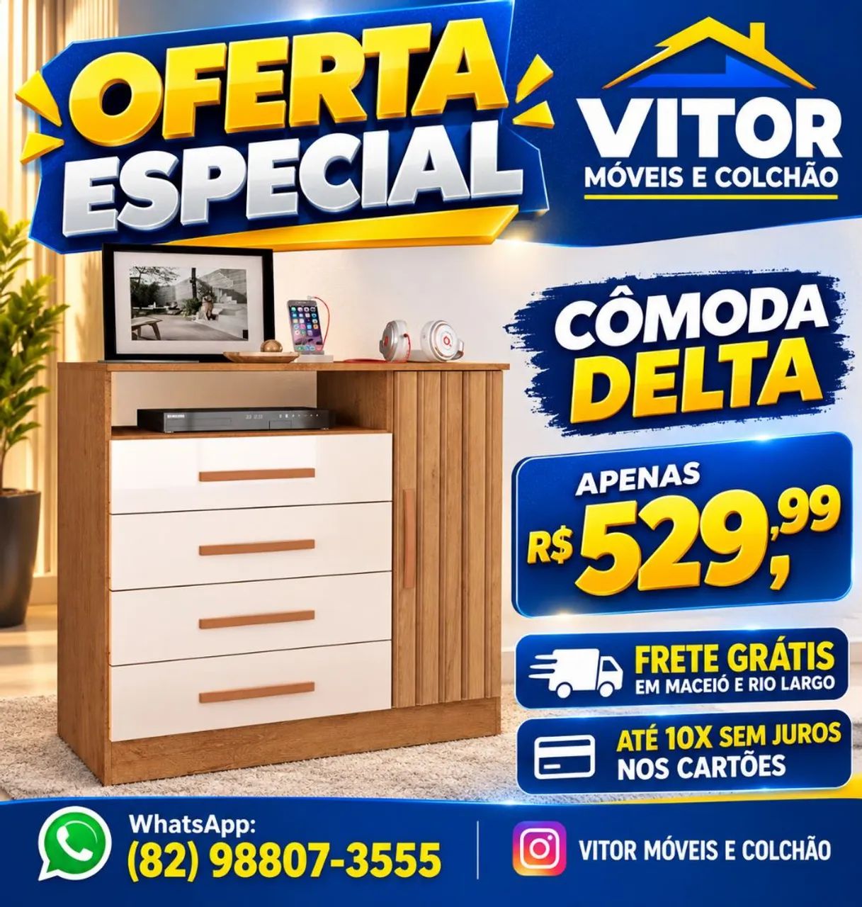 OFERTA CÔMODA DELTA ATUALE - Foto 3
